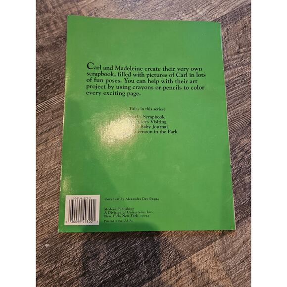 Carl’s Scrapbook Coloring Book By Alexandra Day Good Dog Carl 1997 Unused New - Picture 4 of 7